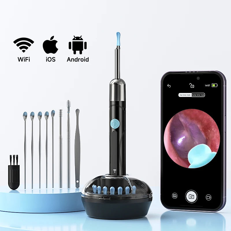 Otoscopio WiFi 1080P con Cámara